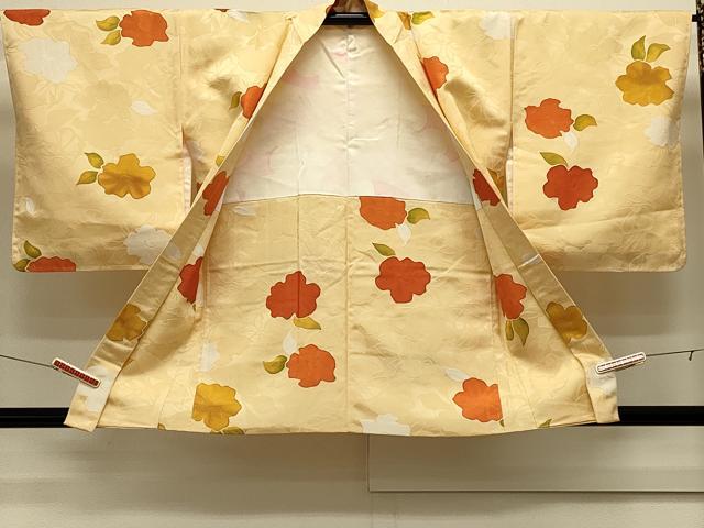 平和屋着物＃羽織　地紋起こし　草花文　正絹　逸品　未使用　CABJ5497in