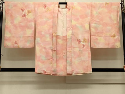 平和屋着物＃羽織　舞葉文　暈し染め　正絹　逸品　CABJ5500in