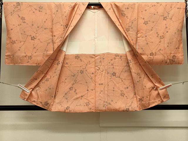 平和屋着物＃羽織　枝梅文　暈し染め　正絹　逸品　未使用　CABJ5501in