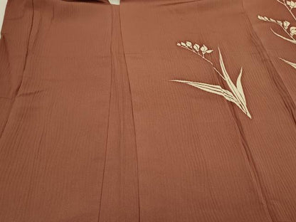 平和屋着物＃羽織　駒刺繍　すずらん　鈴蘭　金糸　正絹　逸品　CABJ5505in