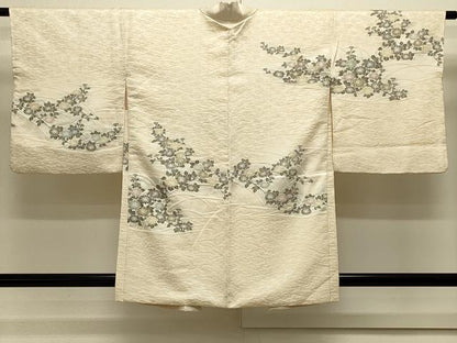 平和屋着物＃羽織　寿光織　菊文　金糸　正絹　逸品　CABJ5513in