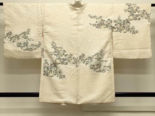 平和屋着物＃羽織　寿光織　菊文　金糸　正絹　逸品　CABJ5513in