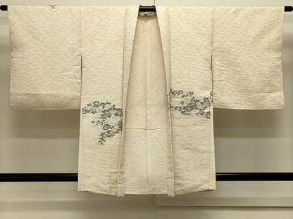 平和屋着物＃羽織　寿光織　菊文　金糸　正絹　逸品　CABJ5513in
