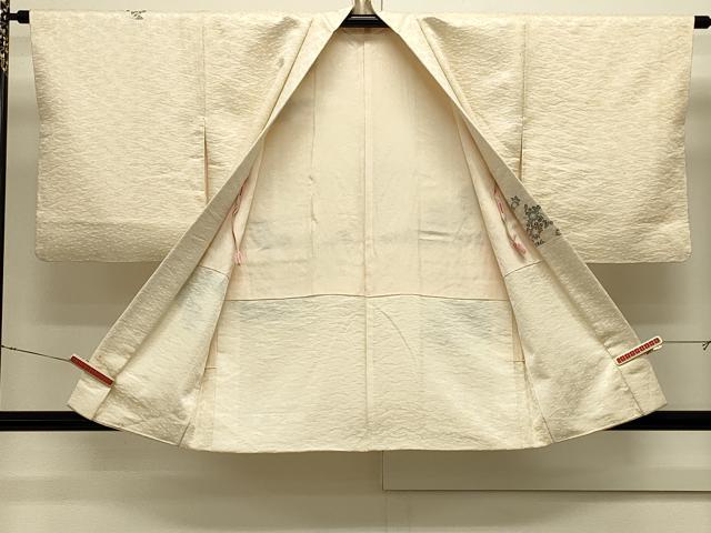 平和屋着物＃羽織　寿光織　菊文　金糸　正絹　逸品　CABJ5513in