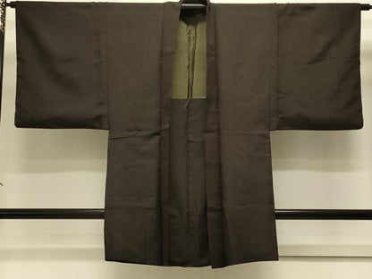 平和屋着物＃男性　長羽織　霞文　正絹　逸品　CABJ5518in