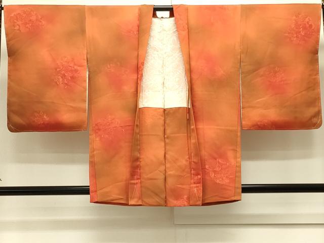 平和屋着物＃羽織　地紋起こし　草花地紋　暈し染め　正絹　逸品　未使用　CABJ5521in