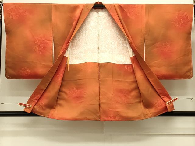 平和屋着物＃羽織　地紋起こし　草花地紋　暈し染め　正絹　逸品　未使用　CABJ5521in