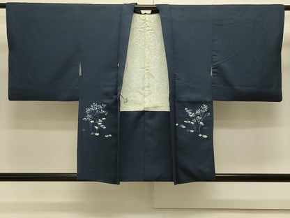 平和屋着物＃羽織　総刺繍　笹竹文　金糸　正絹　逸品　CABJ5524in