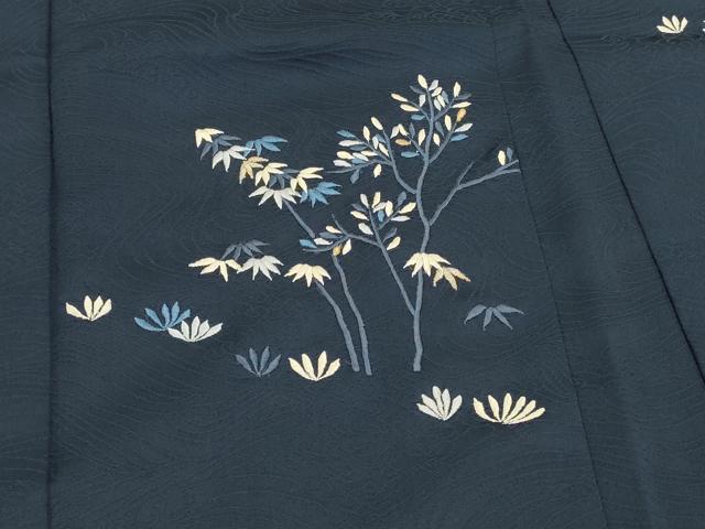 平和屋着物＃羽織　総刺繍　笹竹文　金糸　正絹　逸品　CABJ5524in