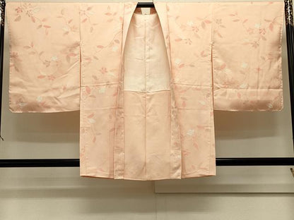 平和屋着物＃羽織　地紋起こし　枝花文　正絹　逸品　未使用　CABJ5532in