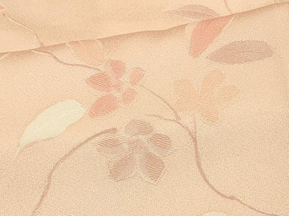 平和屋着物＃羽織　地紋起こし　枝花文　正絹　逸品　未使用　CABJ5532in