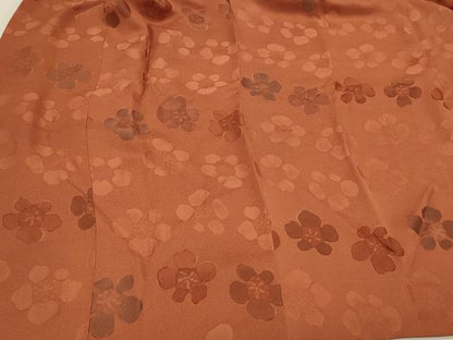 平和屋着物＃道行コート　地紋起こし　花づくし　正絹　逸品　CABJ5535in