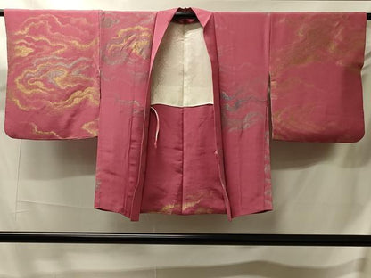 平和屋着物＃羽織　寿光織　霞文　金銀糸　正絹　逸品　CABJ5546in