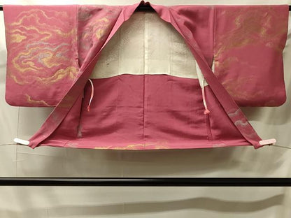平和屋着物＃羽織　寿光織　霞文　金銀糸　正絹　逸品　CABJ5546in