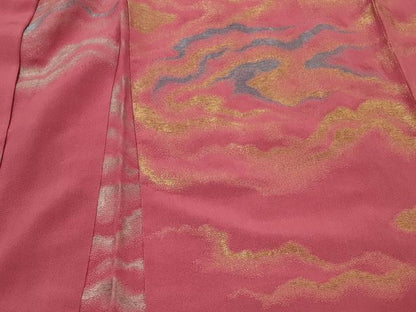 平和屋着物＃羽織　寿光織　霞文　金銀糸　正絹　逸品　CABJ5546in