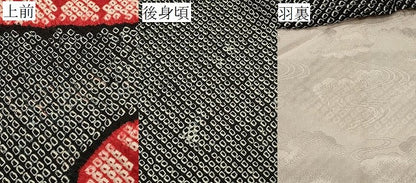 平和屋着物＃羽織 総絞り エ霞亀甲文 正絹 逸品 未使用 CABJ5552in
