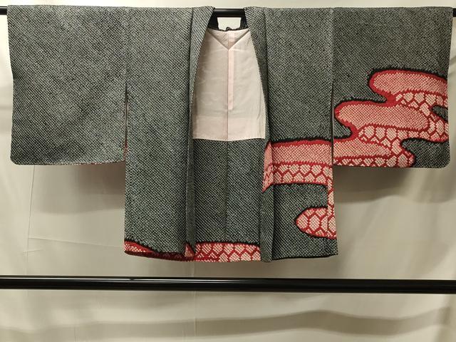 平和屋着物＃羽織 総絞り エ霞亀甲文 正絹 逸品 未使用 CABJ5552in