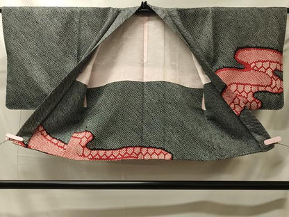 平和屋着物＃羽織 総絞り エ霞亀甲文 正絹 逸品 未使用 CABJ5552in