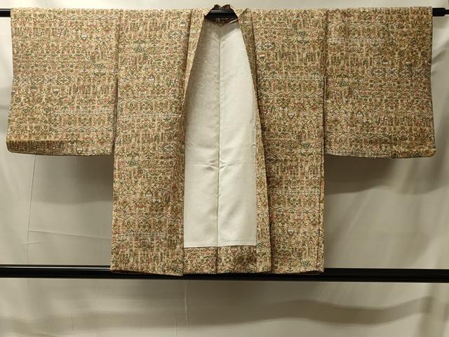 平和屋着物＃羽織　花鳥文　正絹　逸品　CABJ5554in