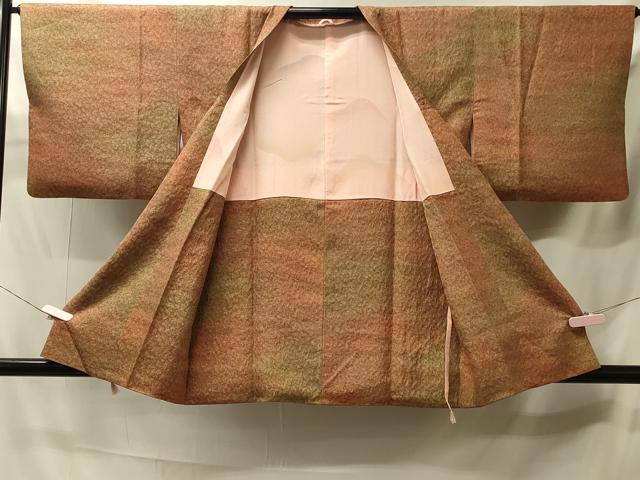 平和屋着物＃道行コート　霞文　暈し染め　正絹　逸品　CABJ5558in
