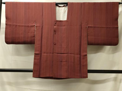 平和屋着物＃道行コート　花唐草間道　正絹　逸品　CABJ5560in