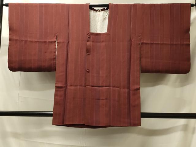 平和屋着物＃道行コート　花唐草間道　正絹　逸品　CABJ5560in