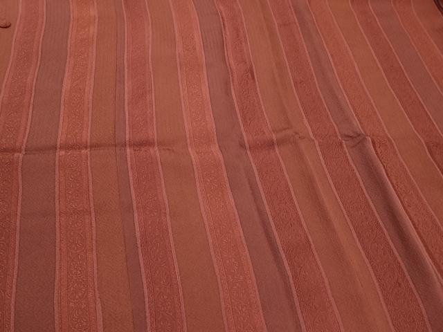 平和屋着物＃道行コート　花唐草間道　正絹　逸品　CABJ5560in