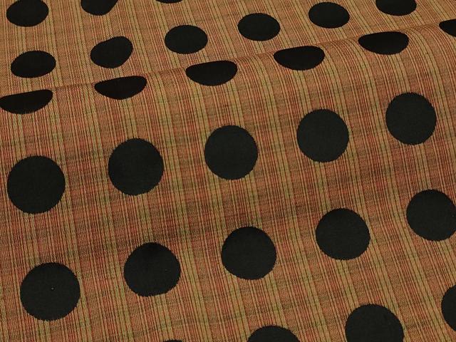 平和屋着物＃道行コート　雨コート　単衣　水玉　ロング丈　正絹　逸品　CABJ5567in
