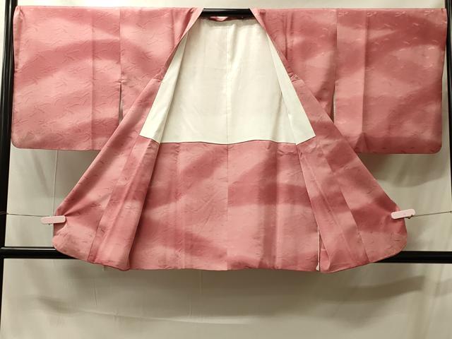 平和屋着物＃道行コート　短冊地紋　暈し染め　正絹　逸品　CABJ5568in