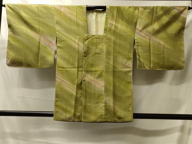 平和屋着物＃道行コート　斜線文　暈し染め　正絹　逸品　未使用　CABJ5573in