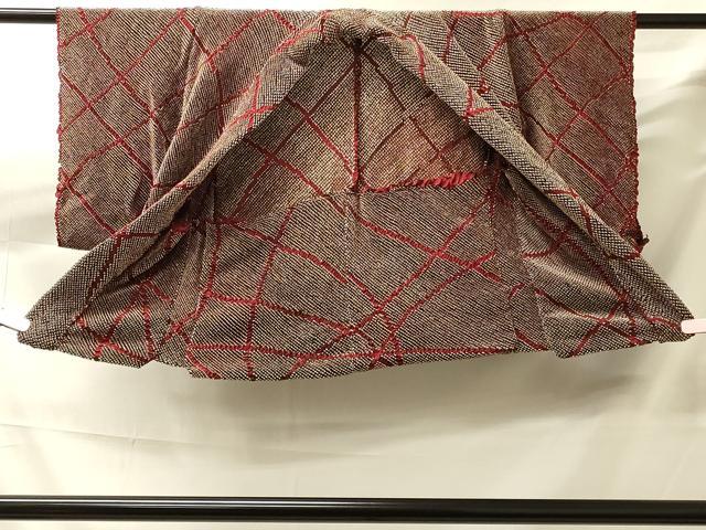 平和屋着物＃羽織　仮絵羽　総絞り　湯のし前　幾何学文様　正絹　逸品　未使用　CABJ5574in