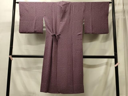 平和屋着物＃道中着　単衣　小花文　金彩　ロング丈　正絹　逸品　CABJ5576in