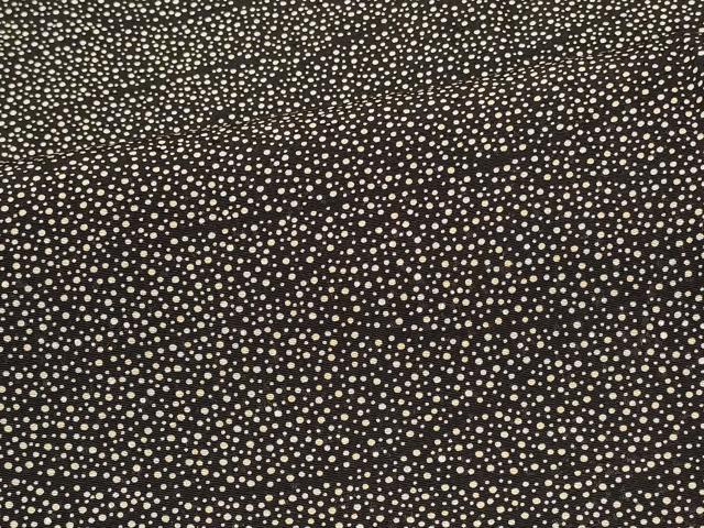 平和屋着物＃羽織　芝文　大小あられ　黒地　正絹　逸品　未使用　CABJ5580in