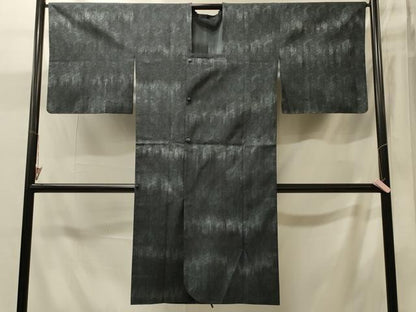 平和屋着物＃道行コート　リバーシブル　更紗花地紋　ロング丈　正絹　逸品　CABJ5582in