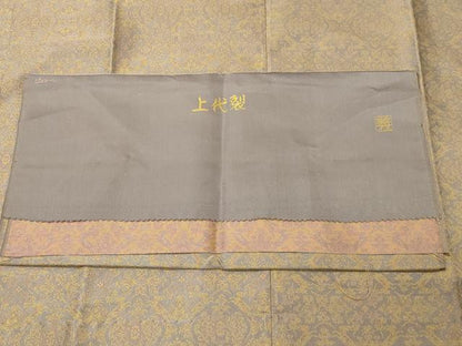平和屋着物＃道行コート　作家物　紹巴　風通織　上代裂　反端付き　正絹　逸品　CABJ5584in