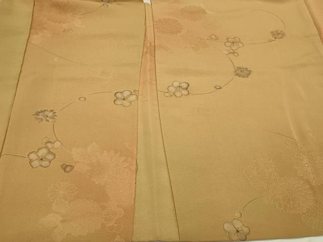 平和屋着物＃羽織　地紋起こし　枝花文　暈し染め　正絹　逸品　CABJ5592in