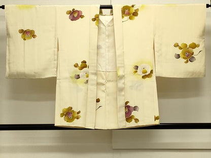 平和屋着物＃羽織　椿　暈し染め　正絹　逸品　CABJ5593in