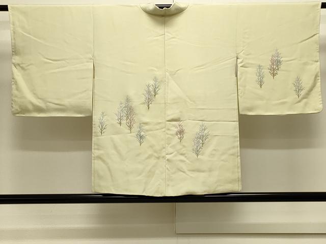 平和屋着物＃羽織　総刺繍　樹林文　正絹　逸品　CABJ5595in