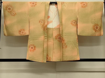 平和屋着物＃羽織　地紋起こし　正倉院花文　暈し染め　正絹　逸品　CABJ5599in