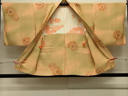 平和屋着物＃羽織　地紋起こし　正倉院花文　暈し染め　正絹　逸品　CABJ5599in