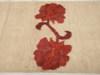 平和屋着物＊夏物　八寸名古屋帯　花唐草文　正絹　逸品　CABJ5602tx