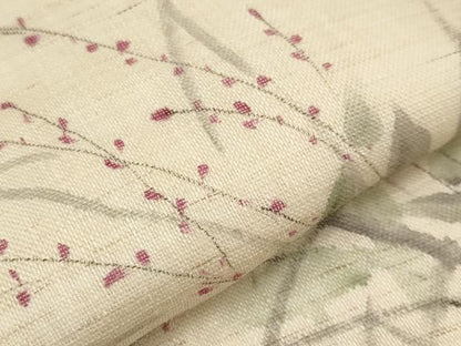 平和屋着物＊夏物　九寸名古屋帯　手描き　夏虫　麻　逸品　CABJ5609tx