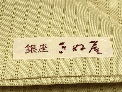 平和屋着物＊夏物　絽塩瀬　九寸名古屋帯　手描き　花丸文　金彩　正絹　逸品　CABJ5614tx