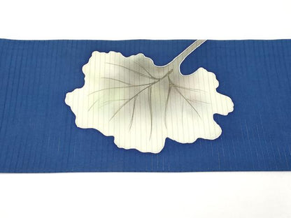 平和屋着物＊夏物　絽塩瀬　九寸名古屋帯　作家物　手描き　蓮　金糸　正絹　逸品　CABJ5621tx
