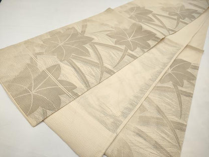 平和屋着物＊夏物　六通柄袋帯　楓文　正絹　逸品　CABJ5632tx