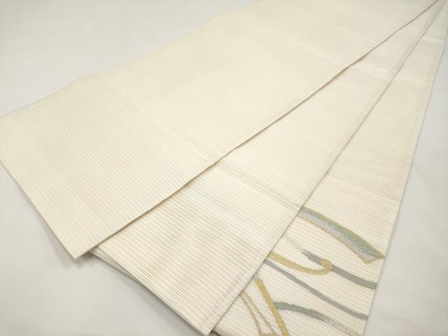 平和屋着物＊夏物　太鼓柄袋帯　絽綴れ　抽象文　金銀糸　やまと誂製　正絹　逸品　CABJ5634tx