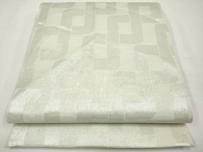 平和屋着物＊夏物　全通柄　本袋帯　抽象文　銀糸　正絹　逸品　CABJ5645tx