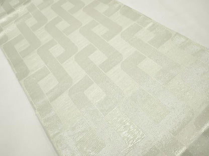 平和屋着物＊夏物　全通柄　本袋帯　抽象文　銀糸　正絹　逸品　CABJ5645tx