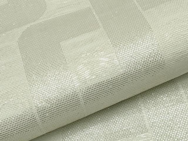 平和屋着物＊夏物　全通柄　本袋帯　抽象文　銀糸　正絹　逸品　CABJ5645tx