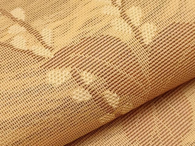 平和屋着物＊夏物　太鼓柄袋帯　枝花文　正絹　逸品　CABJ5647tx